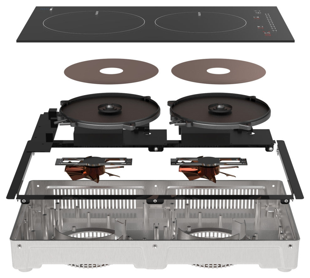 Cheftop Induction Cooktop, Portable Dual Induction Burners, 120V Digital Ceramic