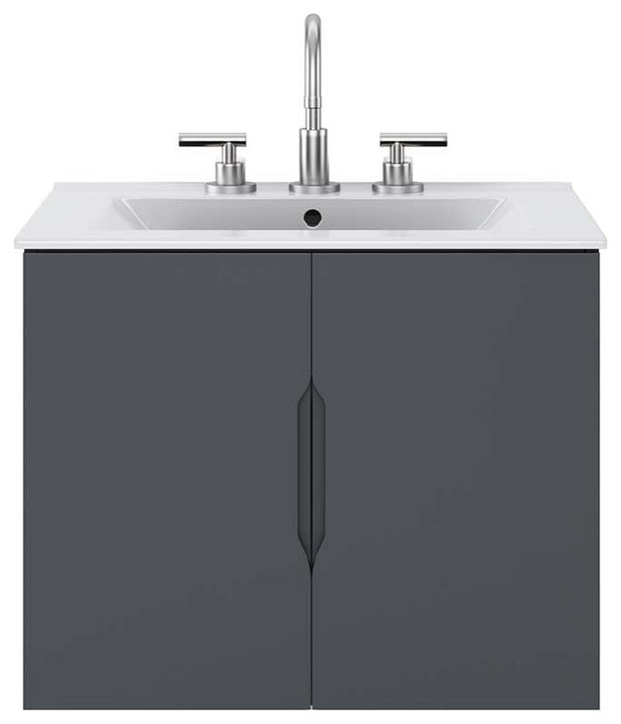 Vitality 24" Bathroom Vanity, Gray White