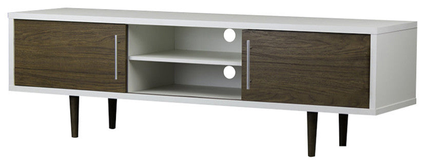Farmhouse TV Stand up to 65 Inches with Sliding Barn Doors and Storage Cabinets