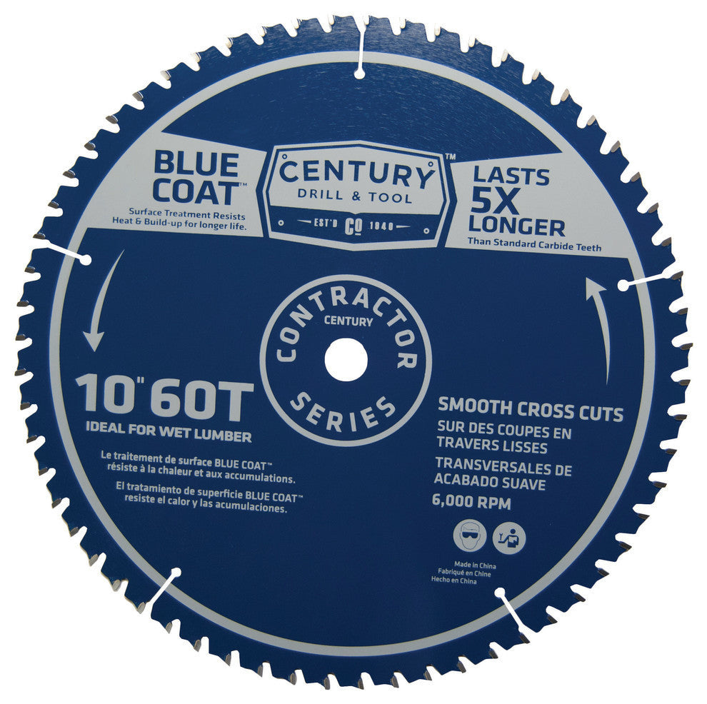 Contractor Series Combination Circular Saw Blade, 10" X 60t