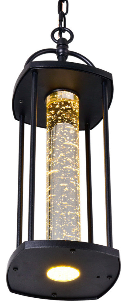 Greenwood LED Outdoor Black Pendant