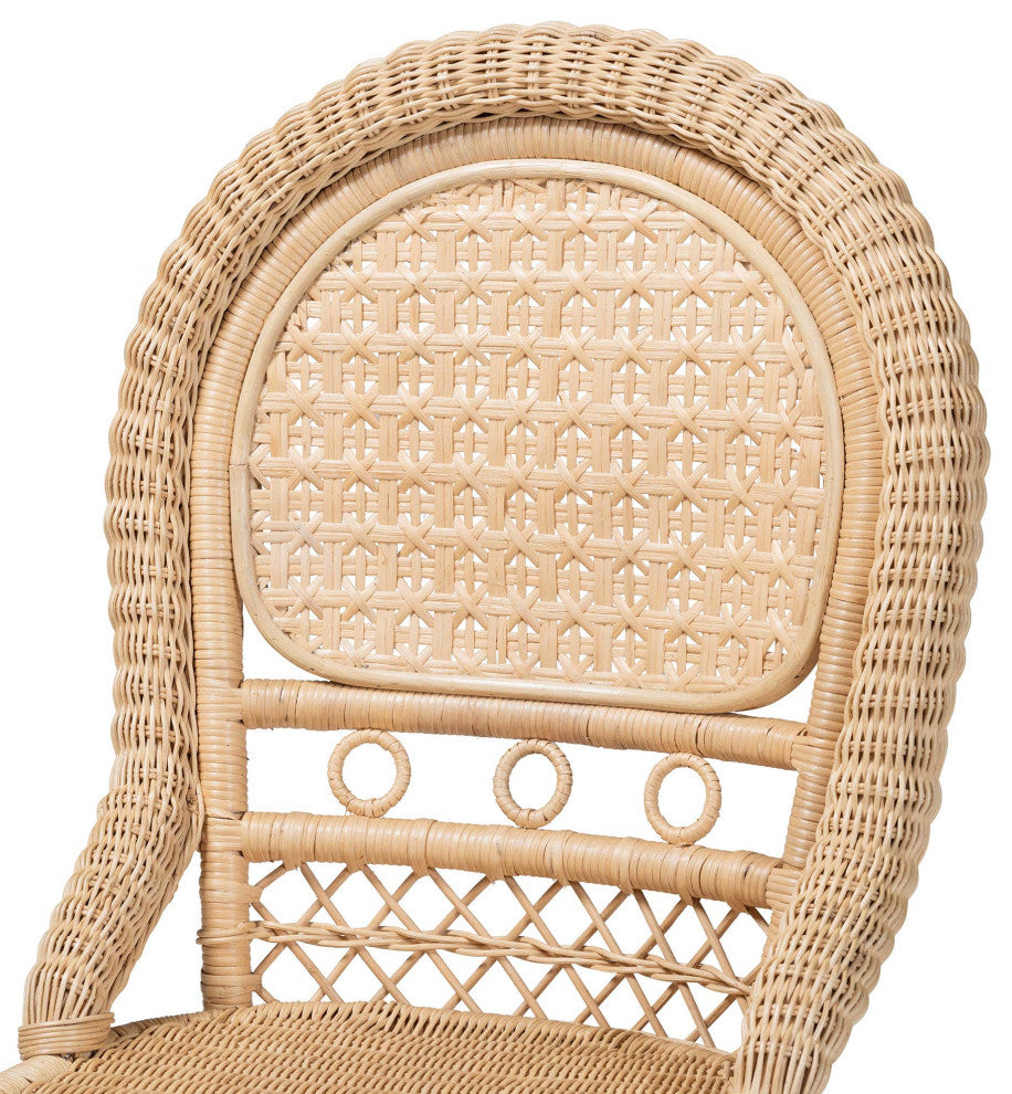 Luvena Rattan Dining Chairs, Set of 2