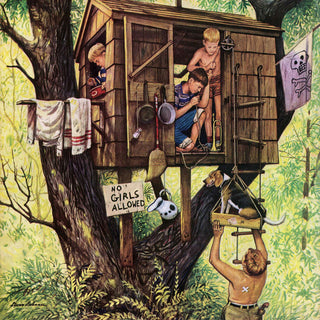 "No Girls Allowed" Painting Print on Canvas by Stevan Dohanos