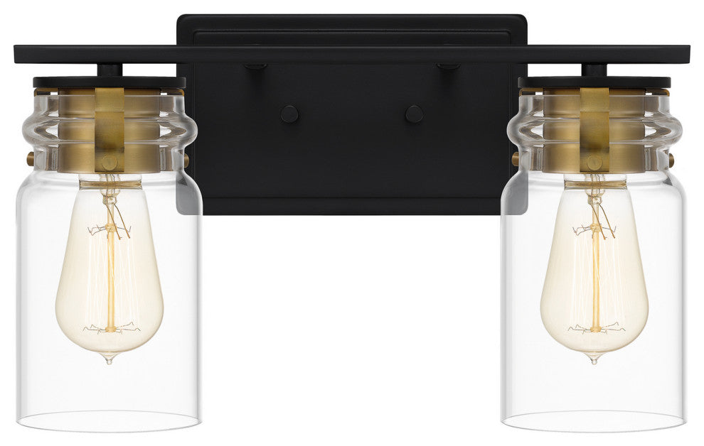 Quoizel KEE8614MBK 2-Light Bath, Keesey