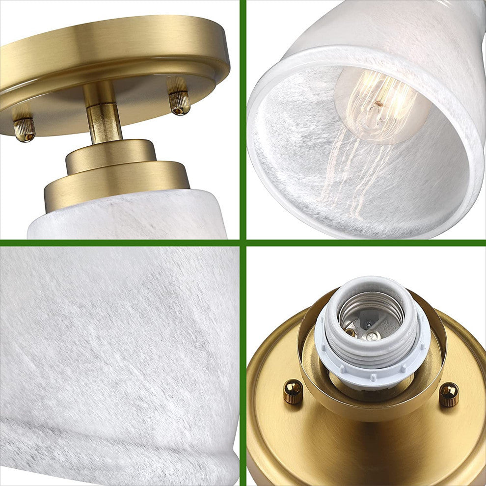 Mini Semi Flush Mount Ceiling Light antique glass ceiling light fixture