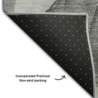 Premium Machine Washable Mayfield AMF504 Gray 1'8" x 2'6" Rug