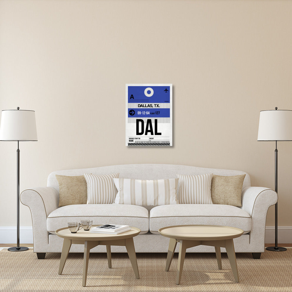 "DAL Dallas Luggage Tag 1" Fine Art Print