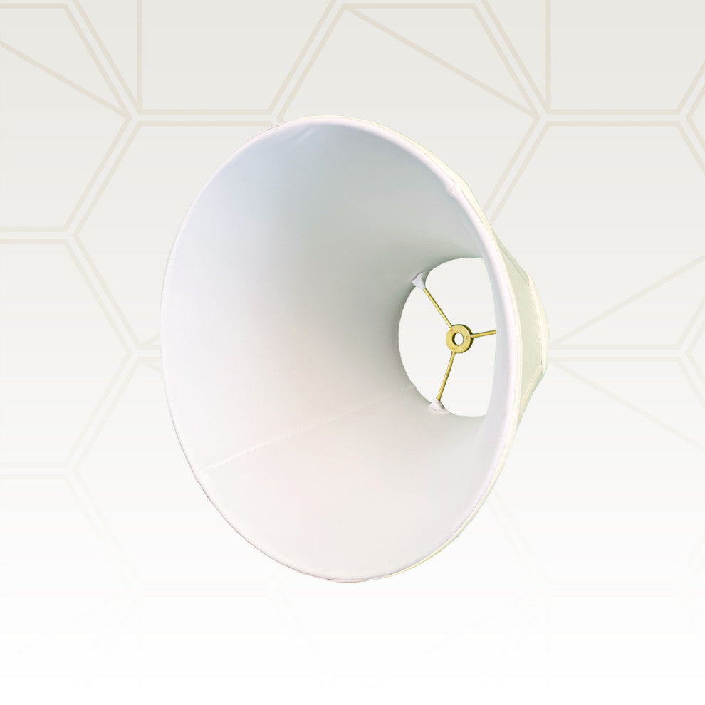 Royal Designs Deep Empire Bell Lamp Shade, Eggshell, 9x18x14, Set of 2