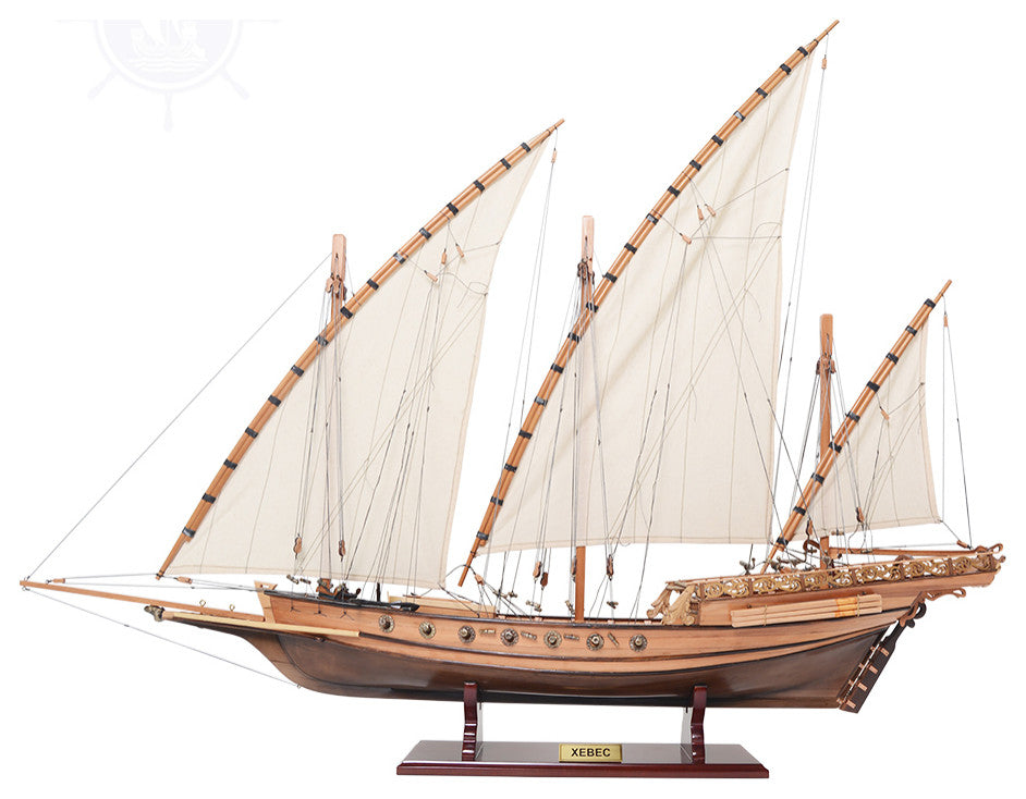 Xebec Wooden Handcrafted boat model