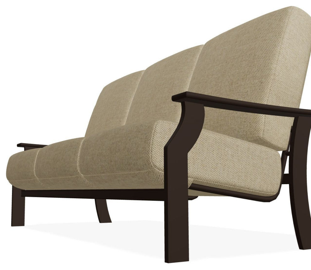 St. Catherine Deep Seat 3-Seat Outdoor Sofa, Blend Sand Pat/Kona