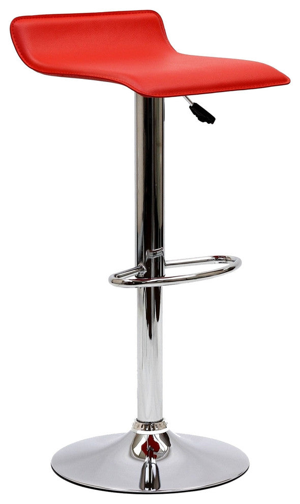 Modern Contemporary Dining Kitchen Bar Stool Red