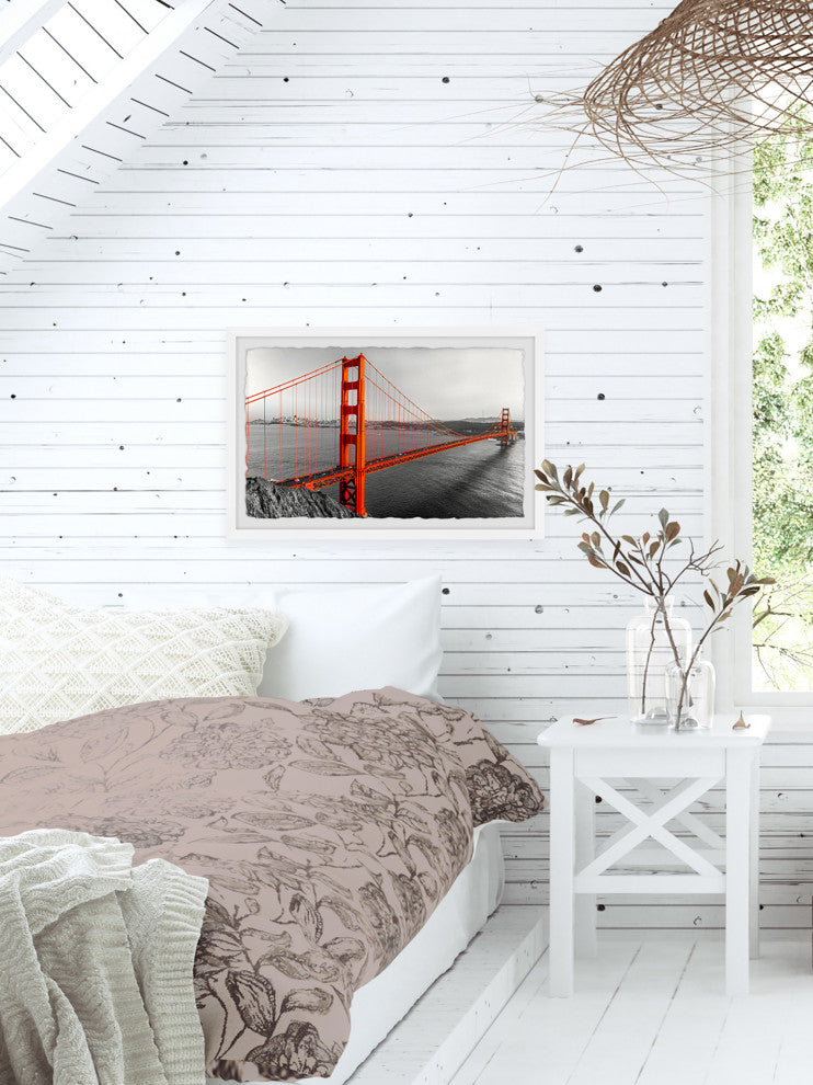 "Find Me in Golden Gate" Framed Painting Print, 24x16