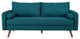 Revive Upholstered Fabric Sofa, Teal