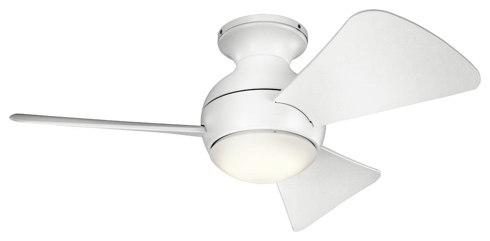 34" Sola Fan LED, Matte White