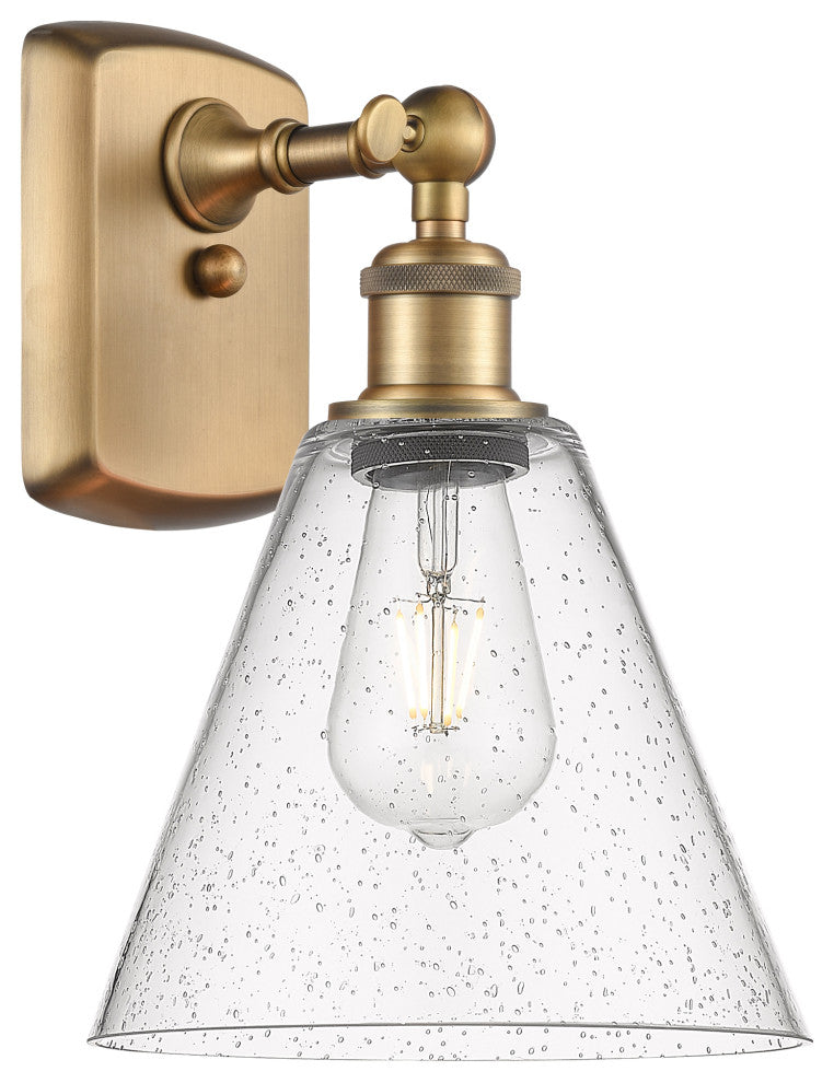 Innovations 516-1W-BB-GBC-84-LED 1 Light Sconce, Brushed Brass