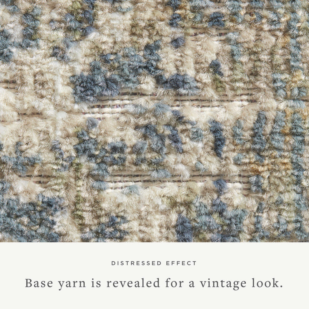 Chris Loves Julia x Loloi Rosemarie Sand/Lagoon 9'-0" x 12'-0" Area Rug