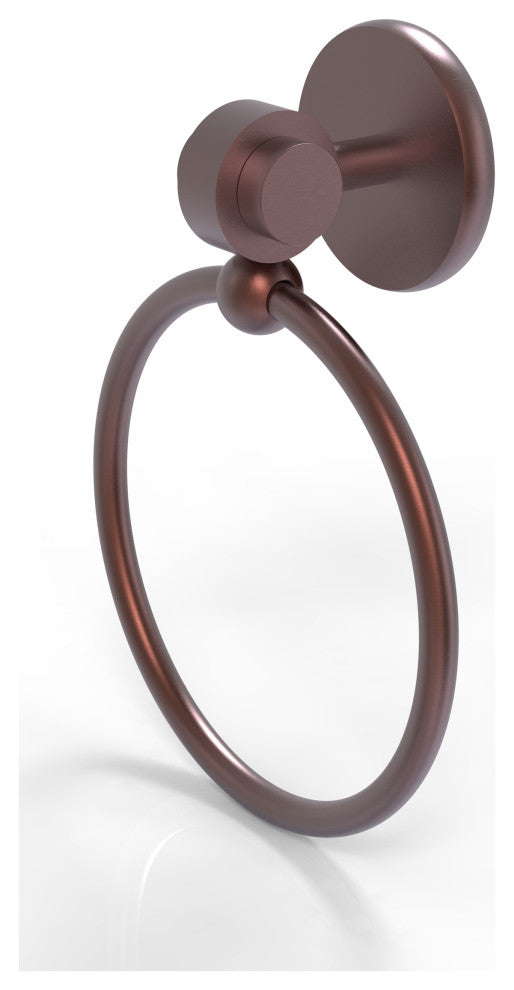 Satellite Orbit Two Towel Ring, Antique Copper