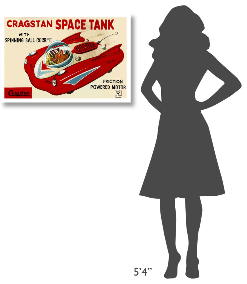 "Cragstan Space Tank" Digital Paper Print by Retrotrans, 32"x22"