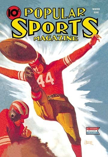 Popular Sports Magazine - Gallery Wrapped Canvas Art 28" x 42"
