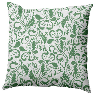 Aurora Polyester Indoor/Outdoor Pillow, Green, 20"x20"