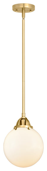 Beacon Mini Pendant, Satin Gold, Matte White, Matte White