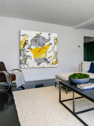 "Wild Animals" Painting Print on Canvas by Curtis