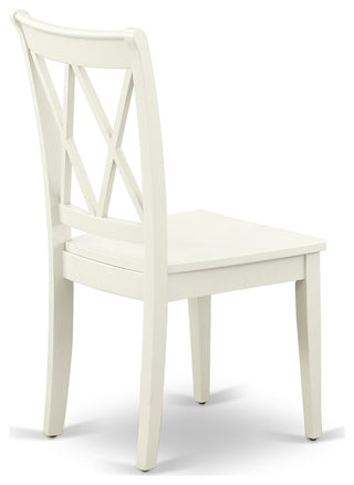 3 Pc Dining Set, Linen White Table, 2 Linen White Chairs, Linen White