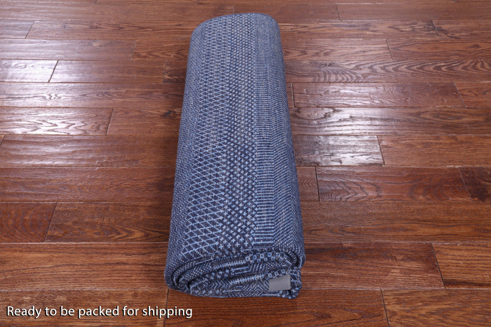 Savannah Grass Hand-Knotted Wool and Silk Rug 6' 1" X 9' 1" Q11407