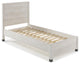 Baja Platform Bed, Shabby White, Twin