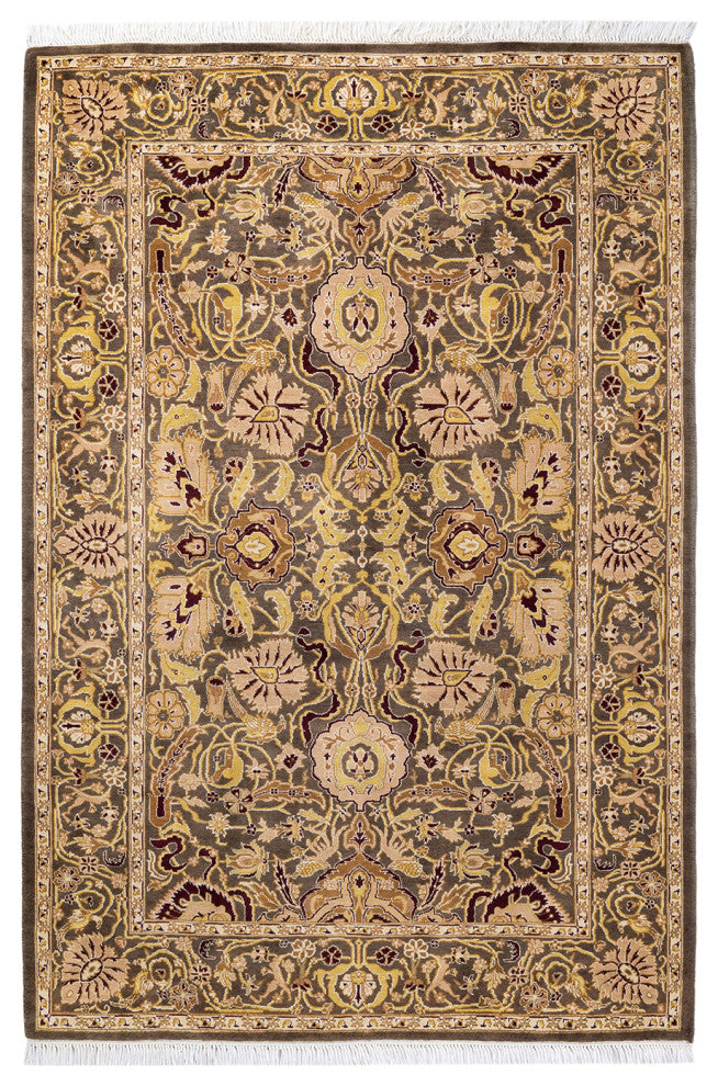 MOGUL, Hand Knotted Area Rug 6' 1" X 4' 2"