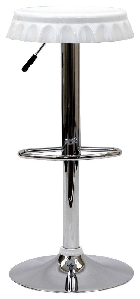 Modern Contemporary Dining Kitchen Bar Stool White