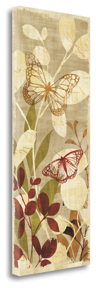 "Warm Fluttering Panel I" By Wild Apple Portfolio, Giclee on Gallery Wrap Canvas