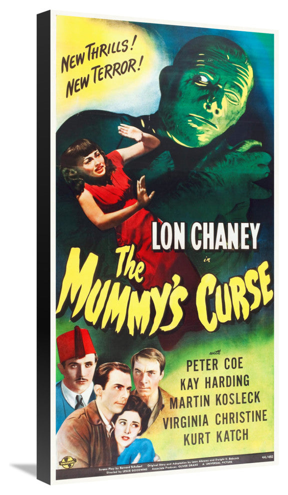 "Mummy's Curse" Stretched Canvas Giclee by Hollywood Photo Archive, 16x30"