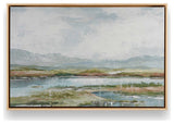 "Lakeside Afternoon Delight" - A Tranquil Waterscape for Refined Interiors