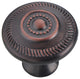 Utopia Alley Bergen Cabinet Knob, 1.05" Diameter, Oil Rubbed Bronze, 5 Pack