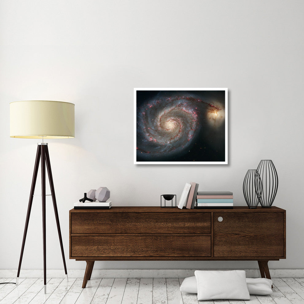 "M51 - The Whirlpool Galaxy" Digital Paper Print by NASA, 37"x30"