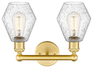 Cindyrella 2-Light 15" Bath Vanity Light, Satin Gold, Seedy Shade