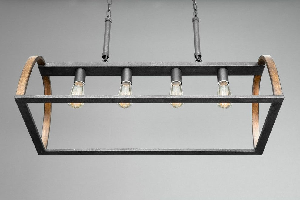 Progress Lighting Trestle Four Light Island Pendant P4720-71