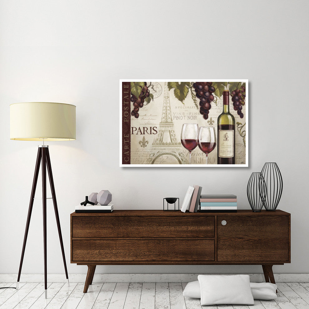 "Wine in Paris I" Digital Paper Print by Janelle Penner, 50"x34"