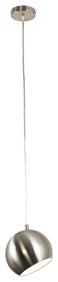 CHLOE Lighting Ironclad Contemporary 1-Light Mini Pendant, Brushed Nickel