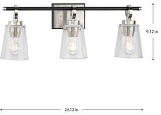 Cassell Collection Bath and Vanity Light, Brushed Nickel