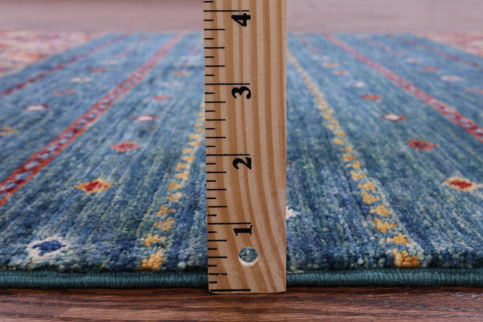 3' 5" X 5' 0" Khorjin Super Kazak Hand-Knotted Wool Rug Q11069