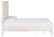 Montauk Weathered White King Panel Bed