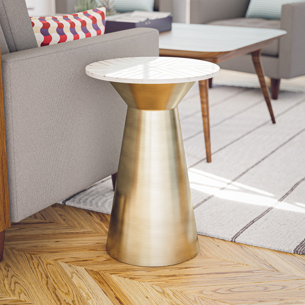 Kenroy 47043GLD Accent Table, Bellamy