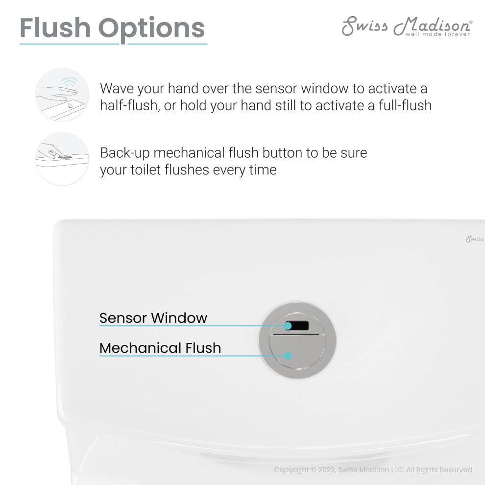 Virage One Piece Elongated Toilet With Touchless Retrofit Dual Flush 1.1/1.6