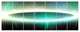 Large Green Oval Fractal Light, Abstract Canvas Art Print, 83"x32", 7 Panels