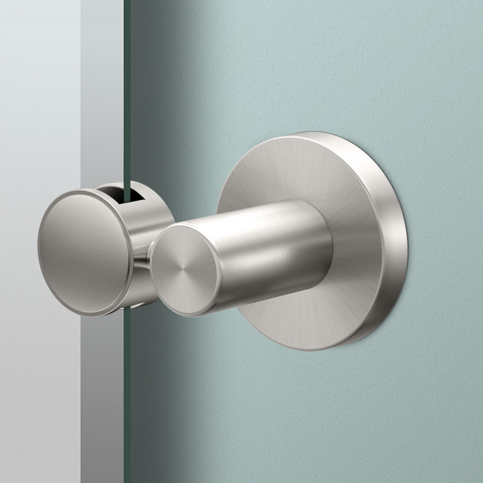 Reveal Frameless Rectangle Mirror, Satin Nickel, 24"