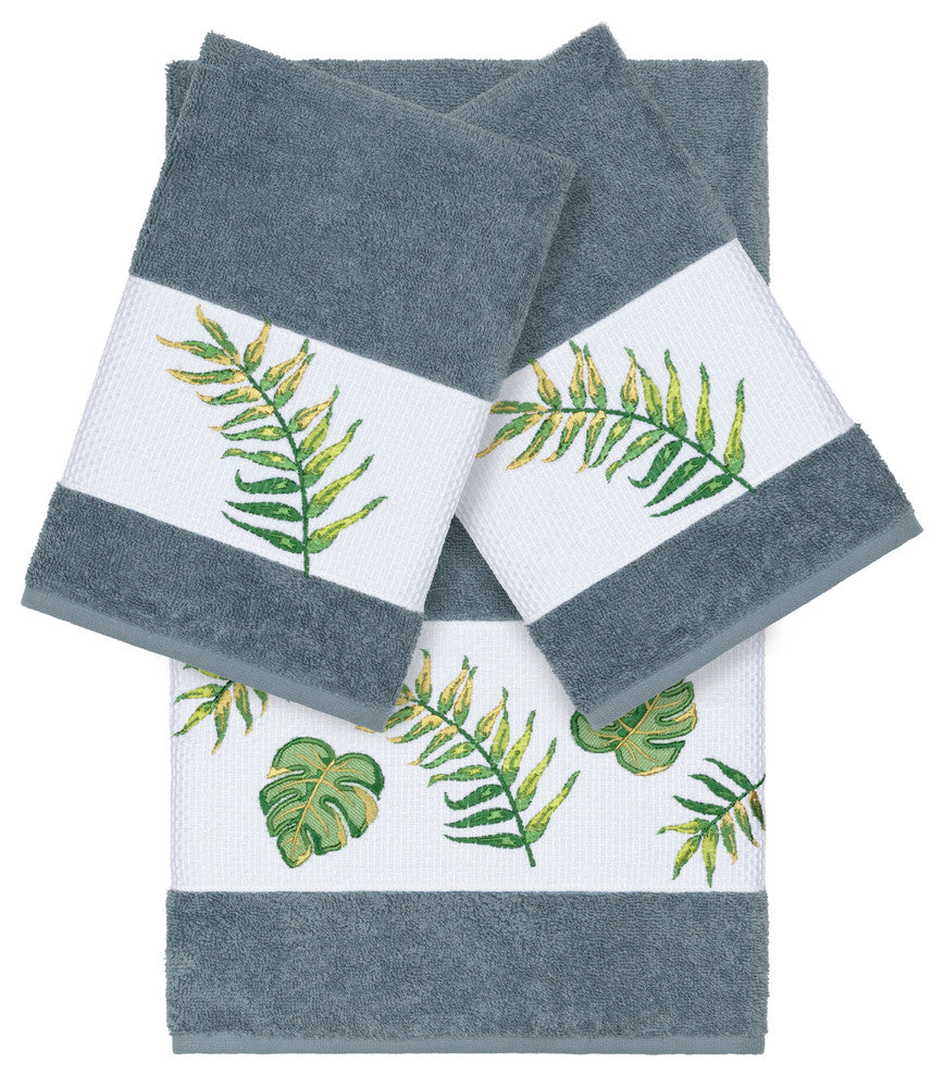 Zoe 3 Piece Embellished Towel Set