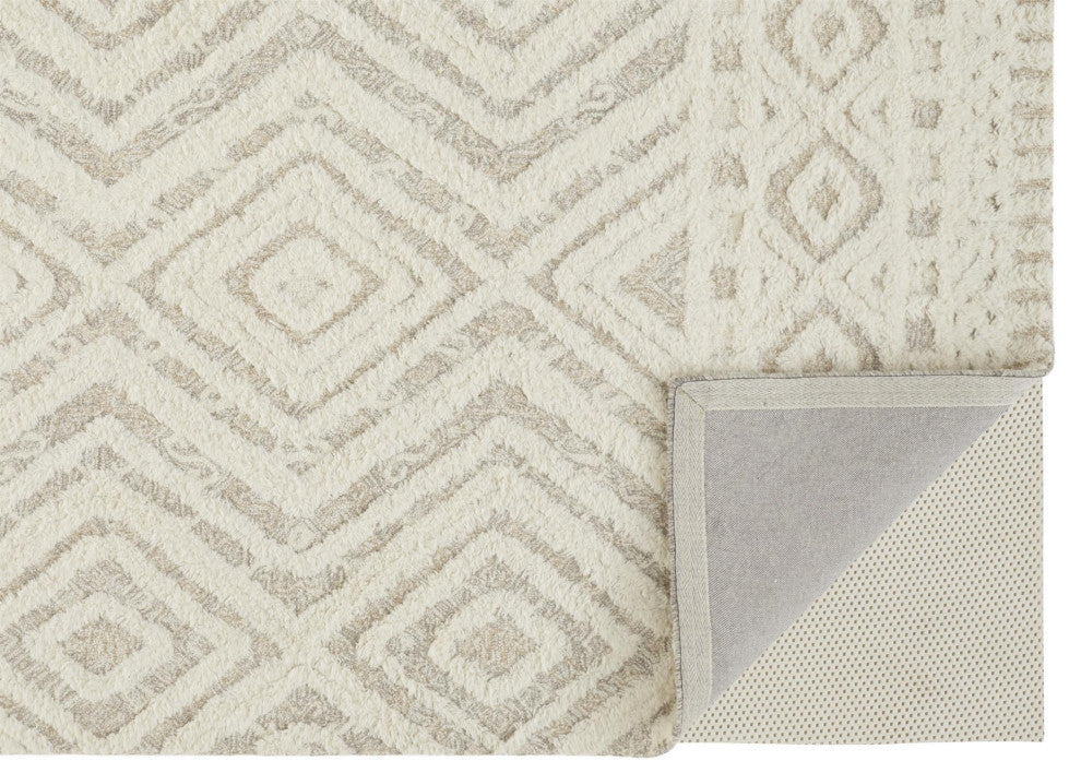 Weave & Wander Elika Beige 10'x14' Hand Tufted Area Rug