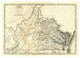 "State of Virginia, 1795" Digital Paper Print by Mathew Carey, 32"x23"
